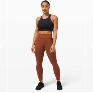 Lululemon Invigorate High-Rise Tight 25" In Dark Terracotta